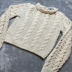 Cozy Cream Cable Knit Turtleneck Sweater